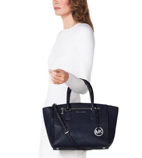 michael kors sophie large white brown satchels|Michael Kors black.